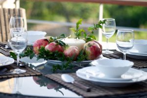 Natural materials in guest house in Vonitsa